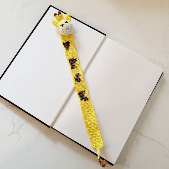Giraffe Handmade Crochet Bookmark Funny Book Lover Unique Gift - Picture 5 of 10